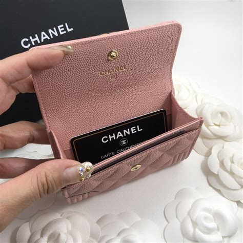 chanel boy pink card holder|Chanel card holder price.